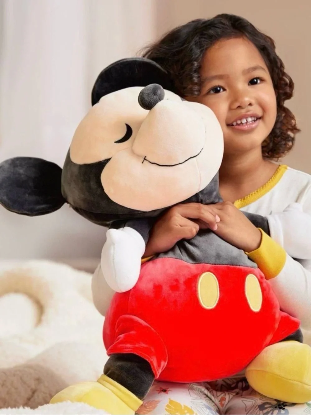 Disney Store Official Mickey Mouse Cuddleez Pillow Plush NEW